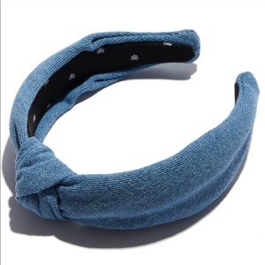 Lele Sadoughi Light Denim Knotted Headband